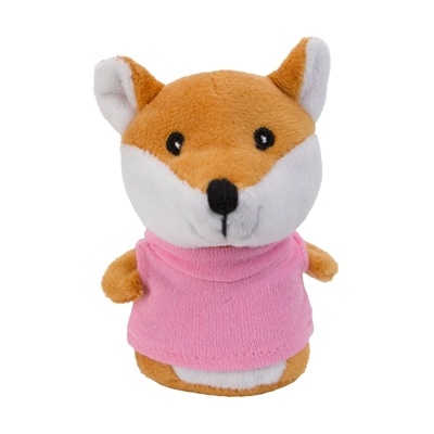 Chelsea Teddy Bear Shorties 4" Plush Fox | Full Color Custom Plush Toy