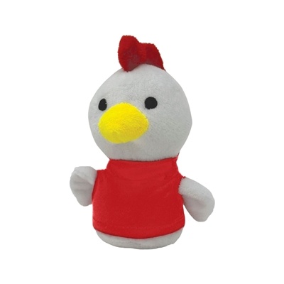 Chelsea Teddy Bear Shorties 4" Plush Rooster | Custom 1 Color Eco-Friendly Promo