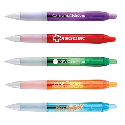 BIC Intensity Clic Gel Pen | Smooth Retractable Gel Pen with Rubber Grip & Full Color Imprint
