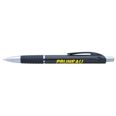 Souvenir Translucent Image Grip Pen | Custom Silk Screen Industrial Style Pen with Free Setup