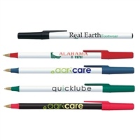 BIC Ecolutions Round Stic Pen | Recycled Stick Pen with Logo with Silk Screen Imprint