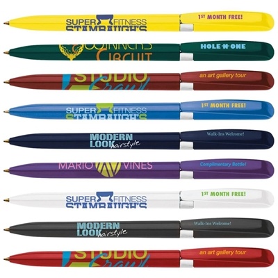 Pivo Chrome Pen | Silk Screen | Custom Twist-Action Pen with Chrome-Plated Trim