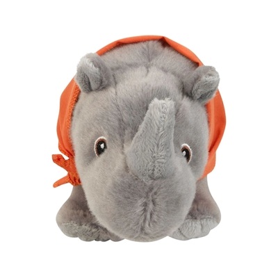 Aurora Eco Nation 3.5" Plush Rhino | Full Color | Eco-Friendly Custom Plush