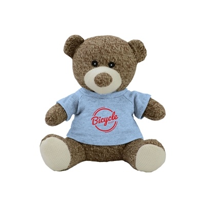 Chelsea Knitted Teddy Bear 7.5" Plush | Full Color Custom Gift