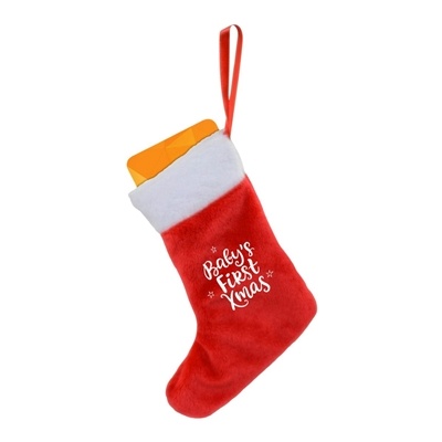 Chelsea Teddy Bear Stocking Ornament 5.5" Plush | Full Color Holiday Gift