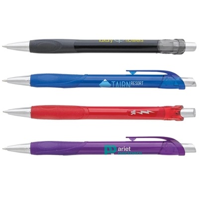 Souvenir Verse Pen Click Action Pen | Sleek Design with Textured Grip & Chrome Accents