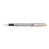 Souvenir Worthington Chrome Roller Pen | Customizable with Gold Accents