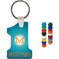 Number 1 Soft Vinyl Key Chains