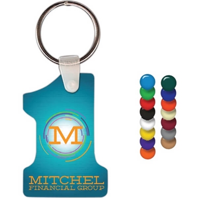 Number 1 Soft Vinyl Key Chains