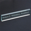 Engraved Glass Desk Name Bar