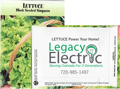 Lettuce Personalized Seed Packets