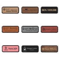 1x3 Full Color Round Corner Aluminum Name Badge