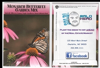 Monarch Butterfly Personalized Seed Packets