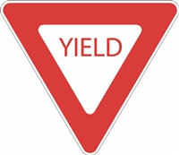 Durable Reflective Yield Sign - High-Quality Aluminum Traffic Sign