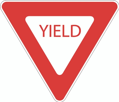 Durable Reflective Yield Sign - High-Quality Aluminum Traffic Sign