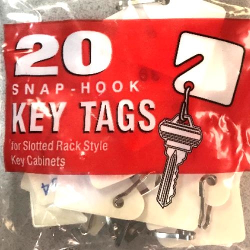 MMF Snap Hook Numbered Key Tags