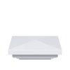 New England Post Cap for 4x4 PVC Sign Posts - White