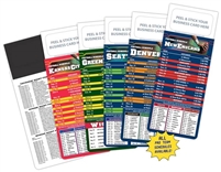 Add Your Business Card NFL Schedule Magnet