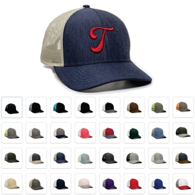 Embroidered Premium Low Profile Trucker Cap