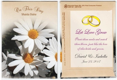 On This Day Shasta Daisy Custom Printed Packets
