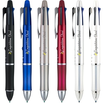 Custom Pilot Dr. Grip 4+1 Multi-Pen & Pencil | Ergonomic Promotional Multi-Function Pen