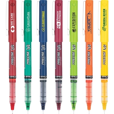 Pilot Precise V5 Rolling Ball Pen 0.5mm | Custom Cap Imprint | Extra Fine Point