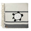 Tentree Organic Cotton Ocean Breeze Throw | Eco-Friendly Tasseled Throw Blanket & Custom Embroidery