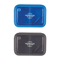 Eco-Friendly Three Compartment Bento Box | BPA-Free with Foldable Spoon