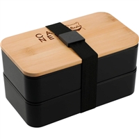 Eco-Friendly Stackable Bamboo Fiber Bento Box | Custom Laser Engraving