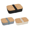 Bamboo Fiber Lunch Box with Cutting Board Lid | Eco-Friendly Laser Engraved