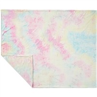 Tie Dye Flannel Fleece Blanket | Vibrant & Cozy Throw for Home or Office with Digital Transfer