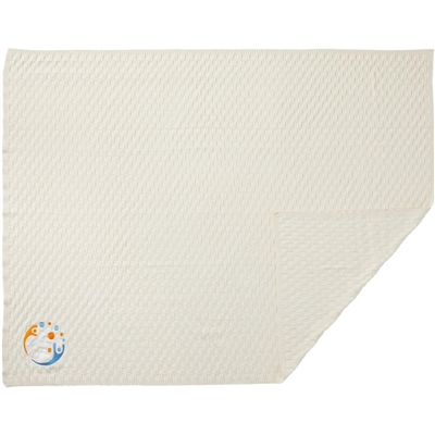 Made Here New York Basketweave Cotton Blanket | Custom Embroidered Cotton Throw