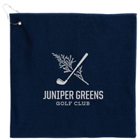 Recycled Terry Golf Towel | 15x15 Custom with Hook