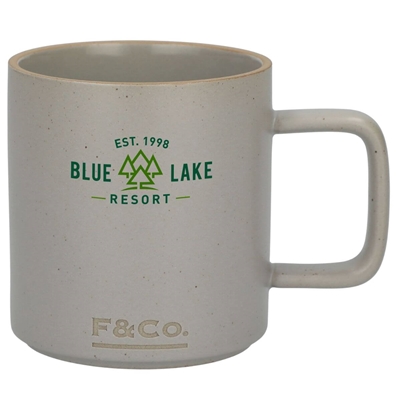 Field & Co Stoneware Mug 11oz | Custom Silk Screen | Rustic & Durable