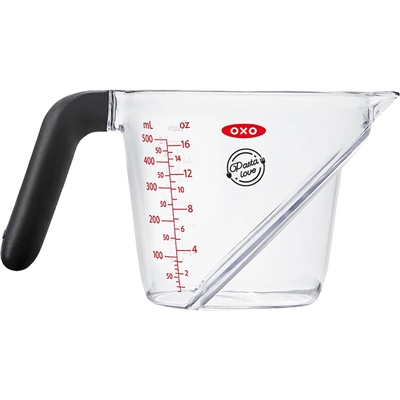 OXO 2-Cup Angled Measuring Cup | Innovative Measuring for Every Kitchen Task with Pad Print