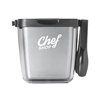 OXO 3-piece Ice Bucket Set | Party Ice Bucket with Tongs and Tray with Silk Screen Imprint