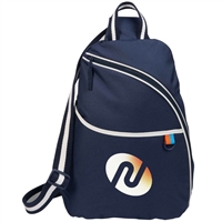 Custom Retro Sport Recycled Sling Backpack | 1 Color Transfer