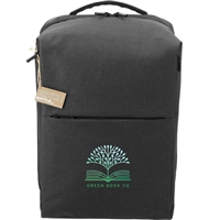 AFT Recycled 15" Computer Backpack with Silk Screen Logo | Eco-Friendly Promo Backpack