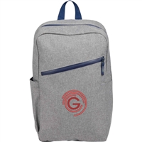 Angle Recycled 15" Laptop Backpack with Silk Screen Custom Logo