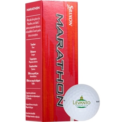 Srixon Marathon Golf Balls | Durable Distance in a Pack of 3 | Digital Inkjet Imprint