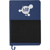 Custom Silk Screen 5" x 7" FSC Notebook with Elastic Phone Pocket | Eco Business Journal