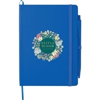 Custom FSC Mix Prime Notebook 5"x 7" with Pen | Full Color Inkjet Logo