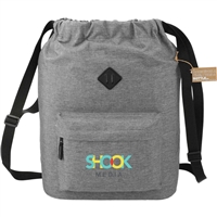 Essentials Recycled Insulated Drawstring Bag | 1 Color Transfer