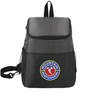 Grid Sling 12 Can Cooler | 1 Color Logo Transfer | Promotional Cooler Bag