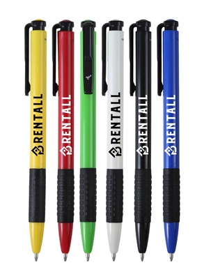 Clip Grip Pen | Full Color Custom Promotional Pen | Vibrant Branded Ballpoint