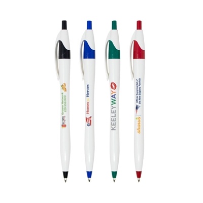 Javalina Pure Classic Pen | Antimicrobial Promotional Pen | Blue Ink | Push Retractable