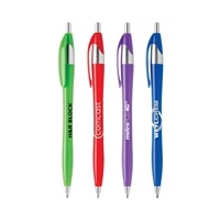 Javalina Platinum Pen | Elegant Promotional Pen | Platinum Trim | Blue & Black Ink
