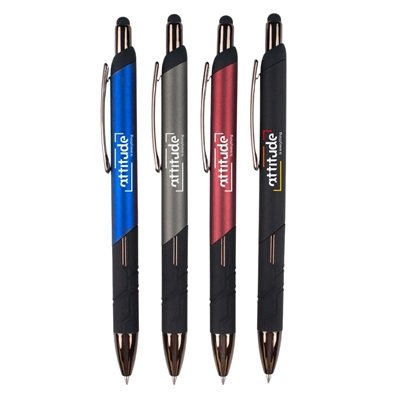 Lupo Gel Pen with Stylus | Silk Screen Promotional Pens