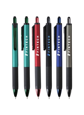 Custom Full Color Saavy Gel Pen With Stylus | Promotional Pens