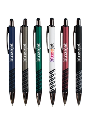 Custom Illusion Comfort Pen With Stylus Full Color